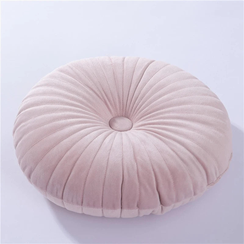 Round Tatami Floor Cushion – Soft Pouf Throw Pillow for Sofa, Bed & Chair (35×35cm)