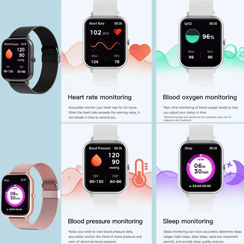 2025 Xiaomi Smart Watch – Bluetooth Call, Heart Rate Monitor, IP68 Waterproof Fitness Tracker for Men & Women (iOS & Android)