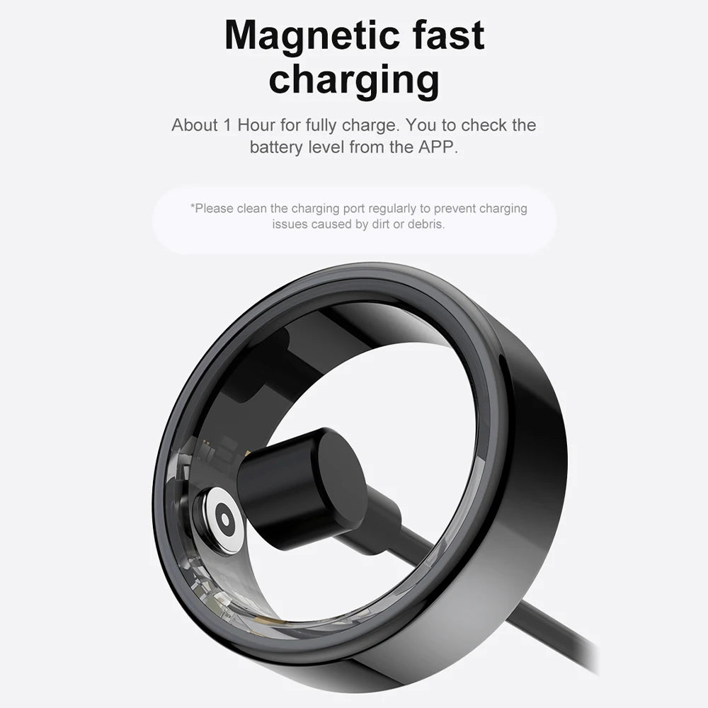 COLMI R02 Military‑Grade Titanium Smart Ring – IP68 & 3ATM Waterproof with Health Monitoring & Multi‑Sport Modes