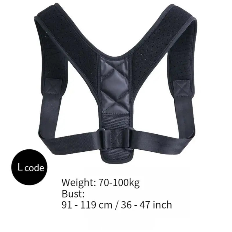 Adjustable Back Posture Correction Belt – Unisex Hunchback & Sitting Support Brace