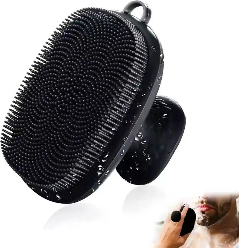 Soft Silicone Face Cleansing Brush – Manual Face Scrubber for Men & Women