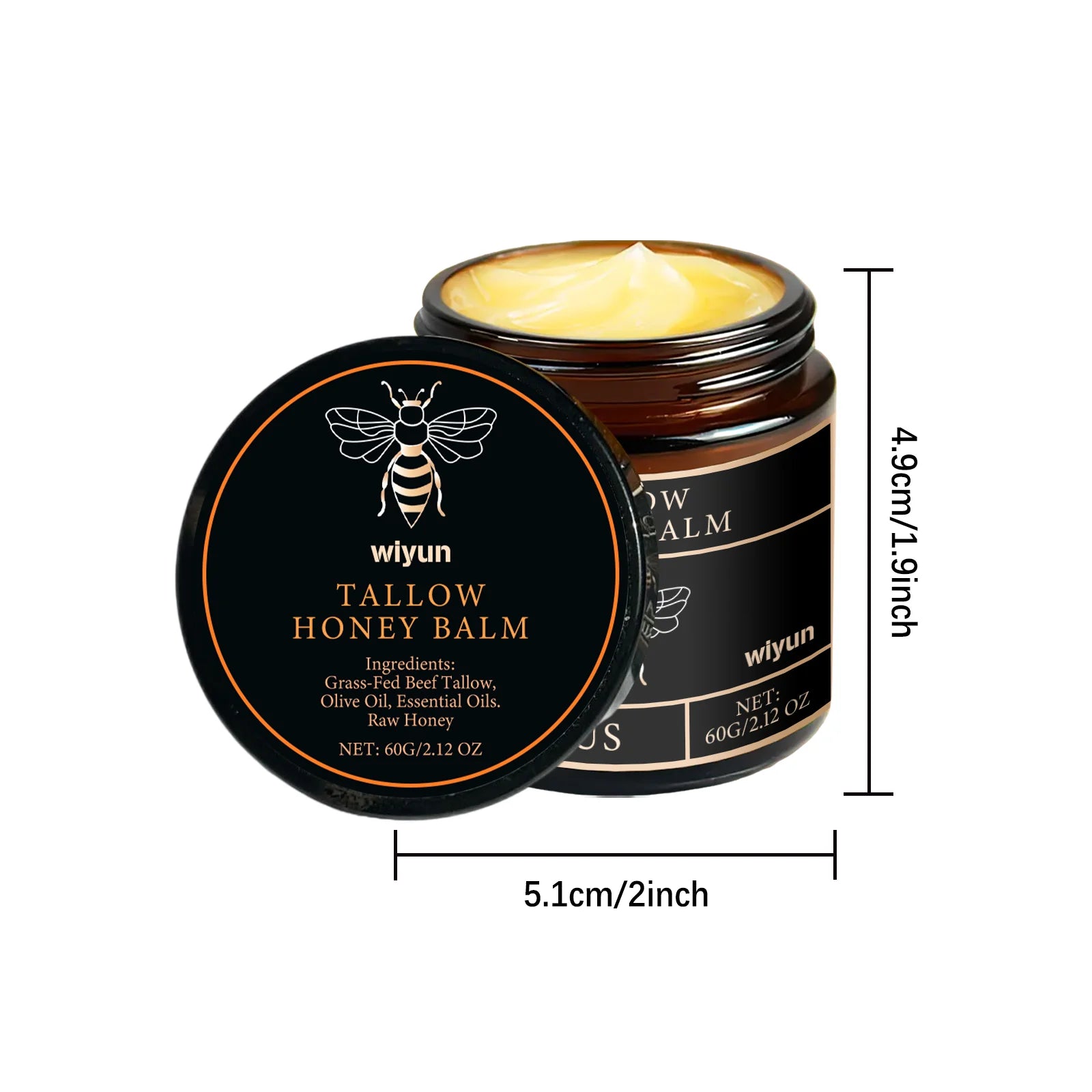Tallow Honey Glow Cream – Hydrating & Firming Face and Body Moisturizer
