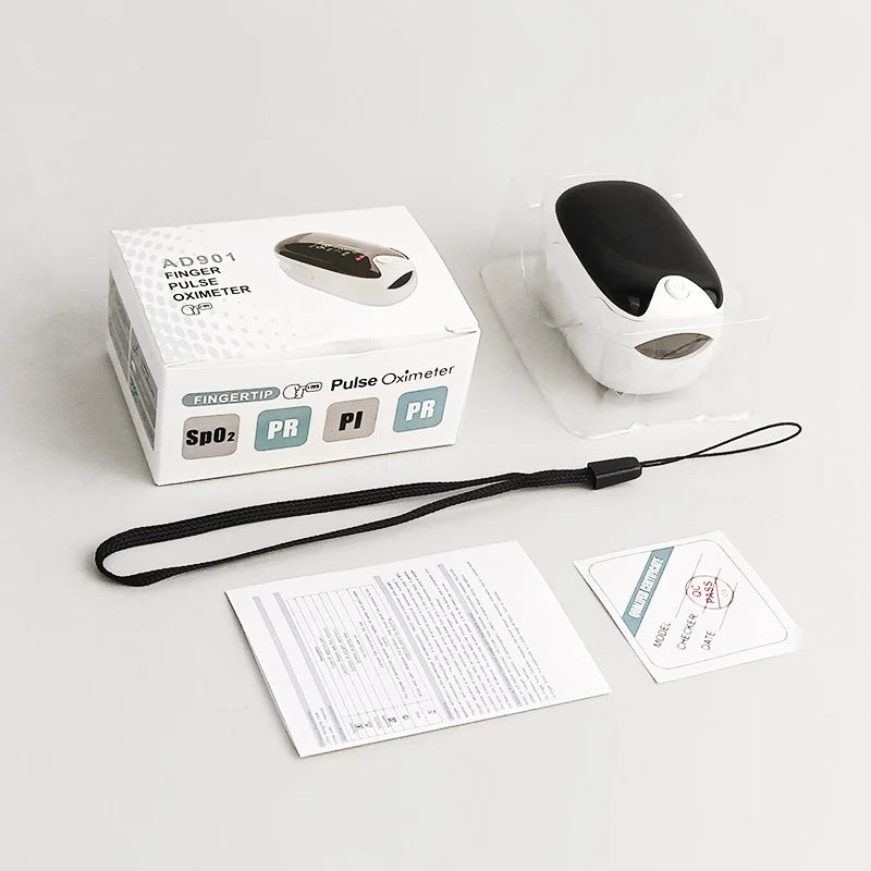 Medical Finger Pulse Oximeter – Pediatric & Adult Oxygen Saturation & Heart Rate Monitor