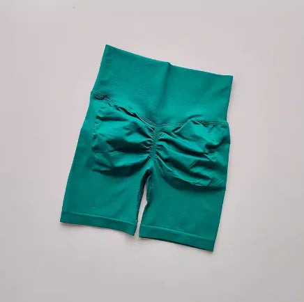 High-Waist Women’s Yoga Shorts – Push-Up, Quick-Dry Tummy Control Gym & Running Shorts