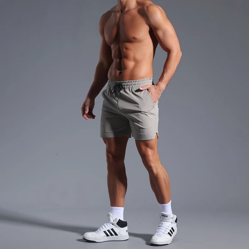 Men’s Quick-Dry Running Shorts – Elastic Workout Training Gym Shorts for Summer
