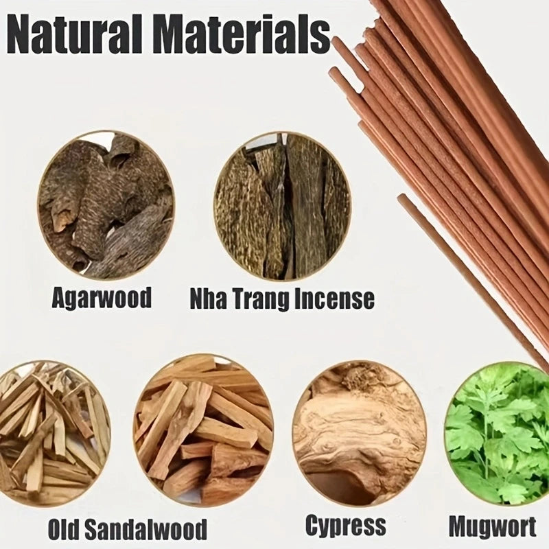 40Pcs Natural Sandalwood Incense Sticks – Aromatic Home, Prayer & Meditation Use