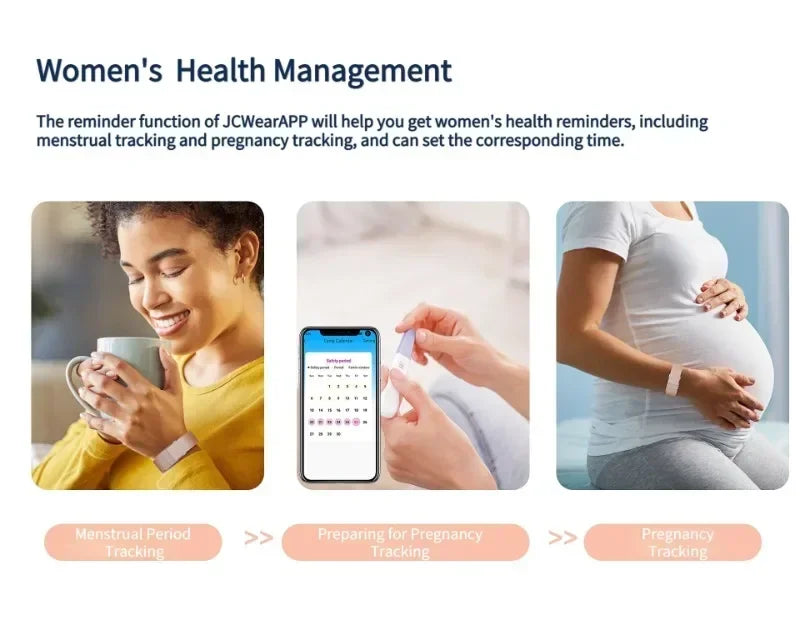 2208A Smart Fitness Bracelet – Heart Rate, Blood Pressure Monitor & Pedometer for Men and Women