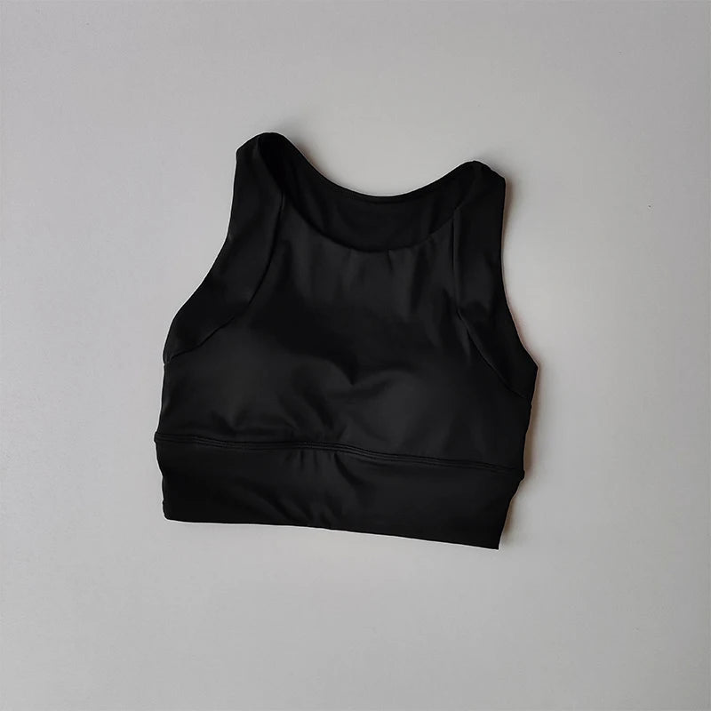 All-in-One Shock-Proof Full-Cup Sports Vest – Breathable Yoga & Gym Fitness Bra