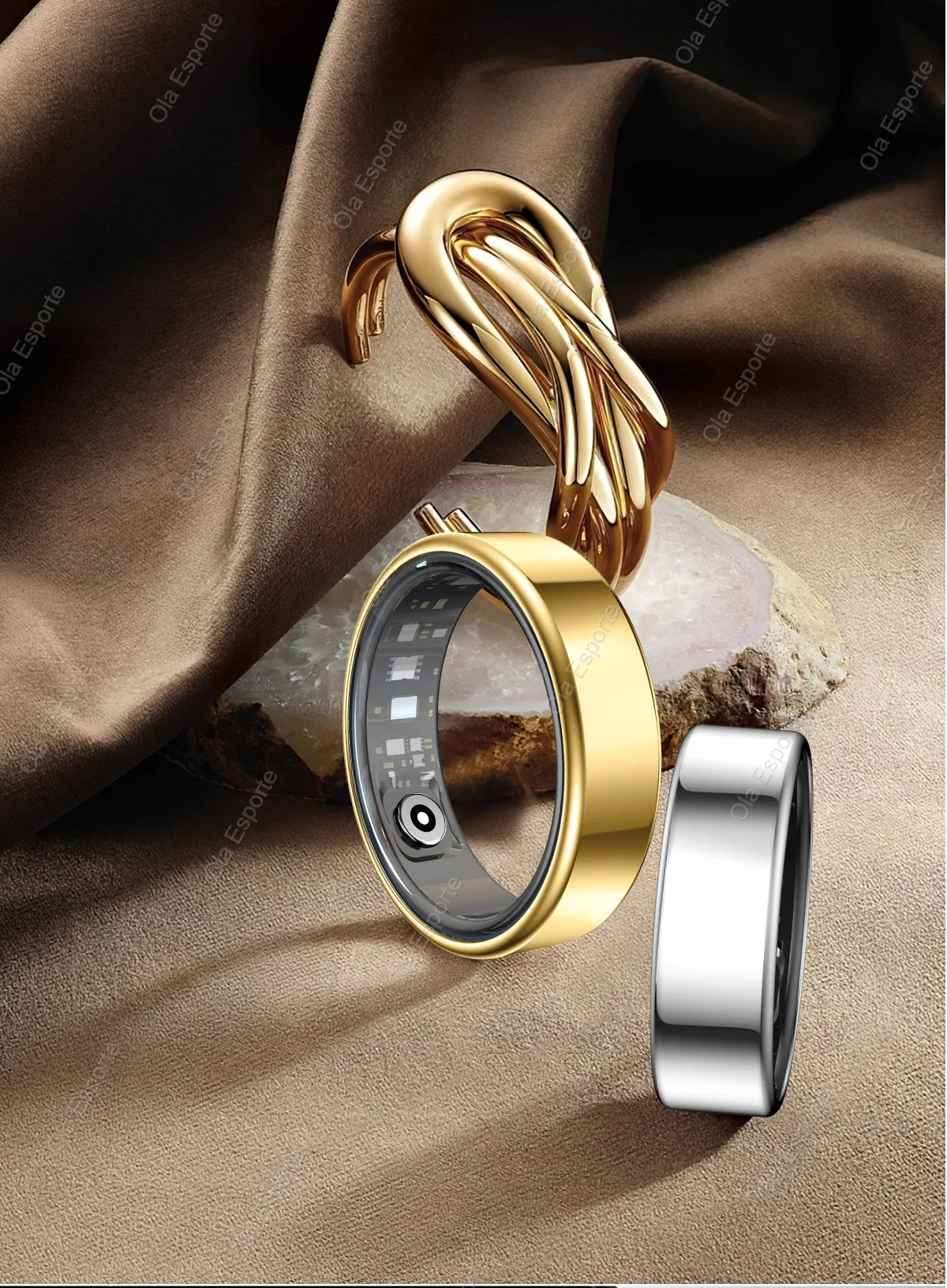 2025 New Xiaomi Smart Ring – Heart Rate & Blood Oxygen Monitor, IP68 & 5ATM Waterproof, Multi-Sport Mode
