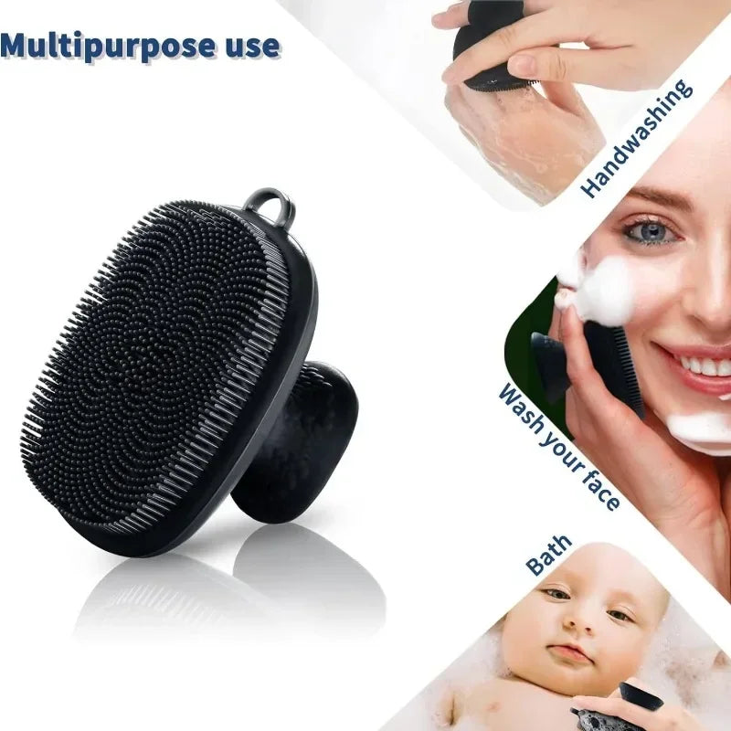 Soft Silicone Face Cleansing Brush – Manual Face Scrubber for Men & Women