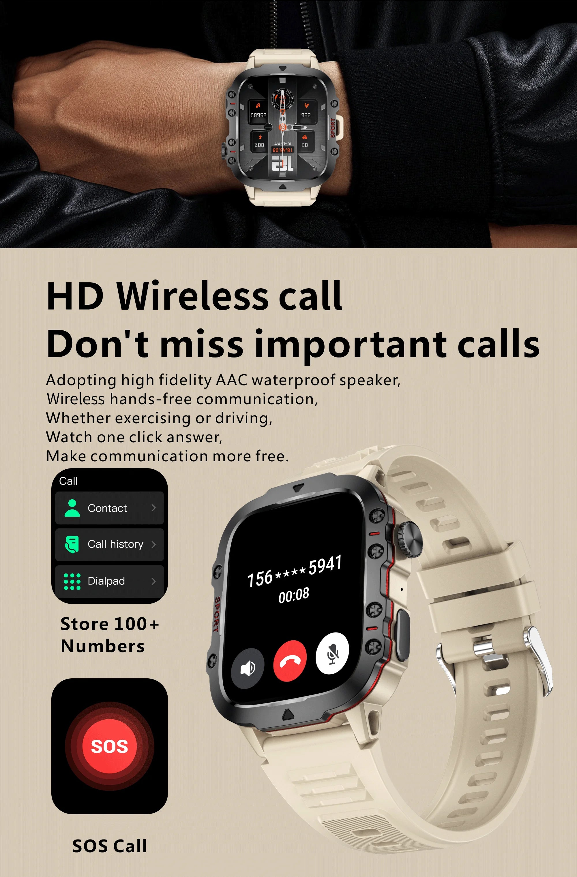Unisex Smart Bracelet for Android & iOS – Heart Rate, Blood Oxygen Monitor, Waterproof Sport Smartwatch with Gift