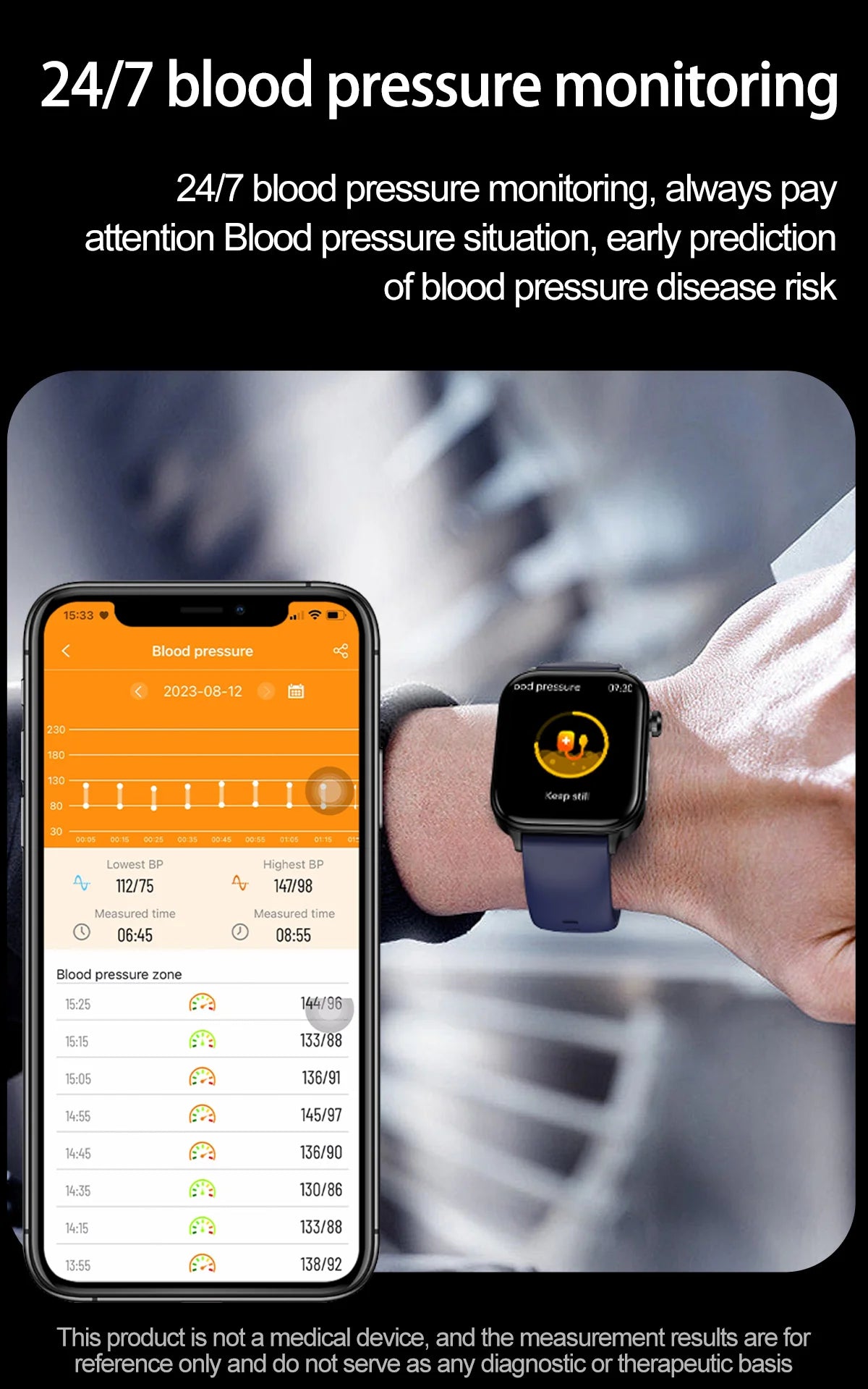 2025 ECG+PPG Smart Watch – Blood Pressure, Lipid, Uric Acid & Menstrual Health Tracker for Women