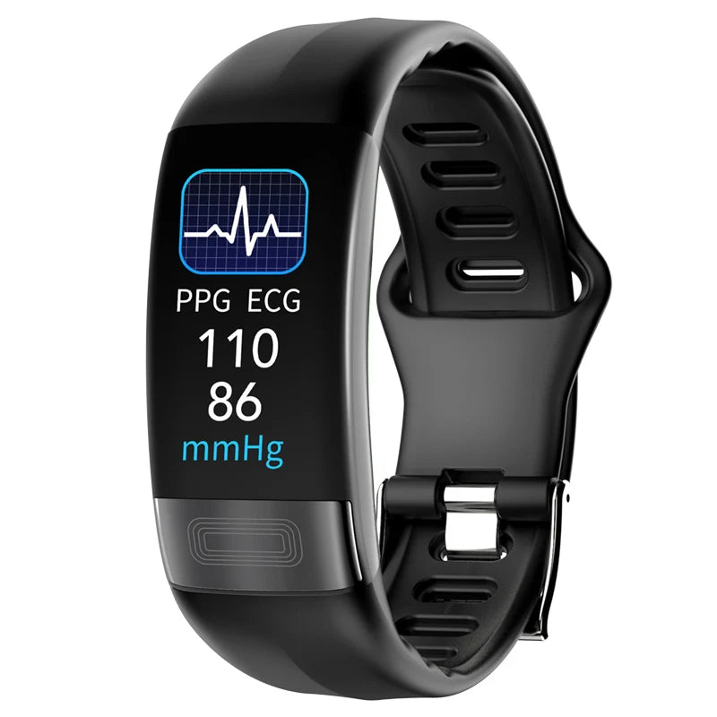 ECG+PPG Smart Fitness Tracker – Waterproof Health Smartband with Blood Pressure & Calorie Monitoring
