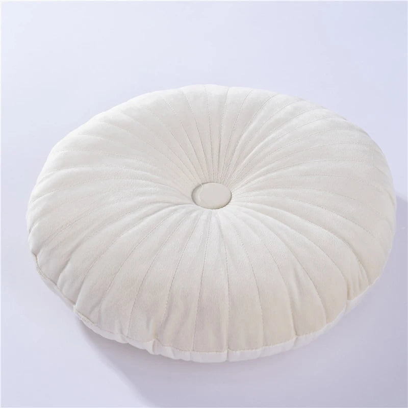 Round Tatami Floor Cushion – Soft Pouf Throw Pillow for Sofa, Bed & Chair (35×35cm)