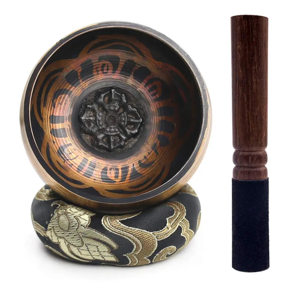 Miwayer Mini Tibetan Singing Bowl – Handmade Nepal Buddha Thumb Bowl for Meditation & Stress Relief