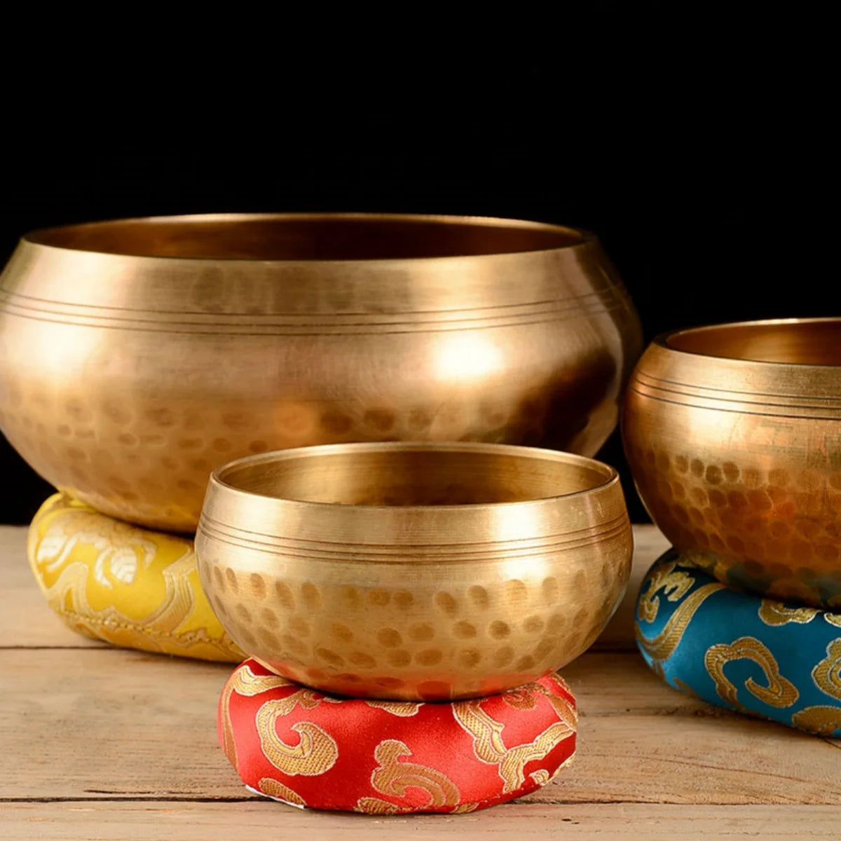 Tibetan Singing Bowl Set – 6 Size Options for Meditation, Yoga & Stress Relief