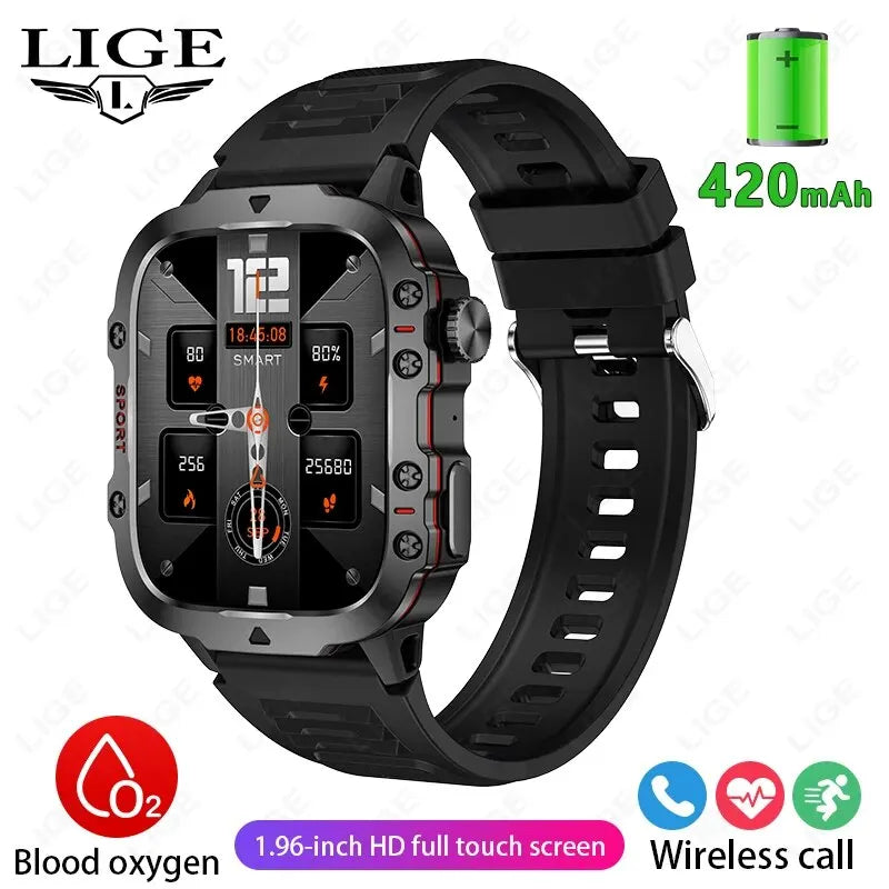 Unisex Smart Bracelet for Android & iOS – Heart Rate, Blood Oxygen Monitor, Waterproof Sport Smartwatch with Gift
