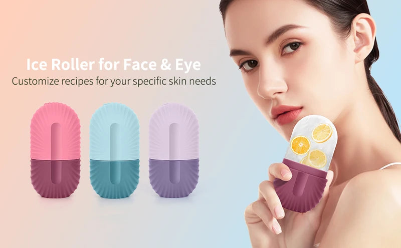 Ice Facial Roller & Globe Balls – Skin Lifting and Contouring Tool for Face Treatment