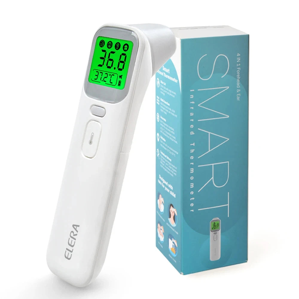 ELERA Infrared Digital Thermometer – Non-Contact Forehead & Ear Temperature Measurement Device