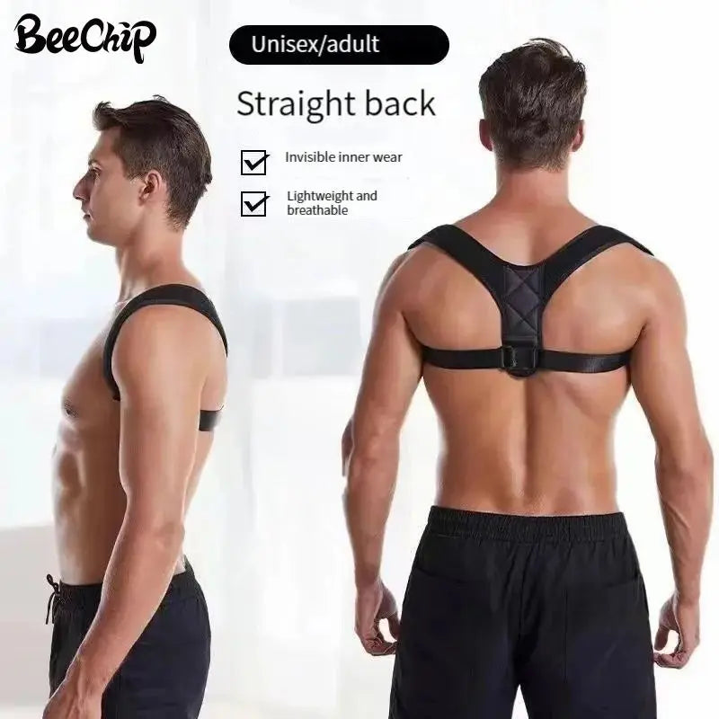 Adjustable Back Posture Correction Belt – Unisex Hunchback & Sitting Support Brace