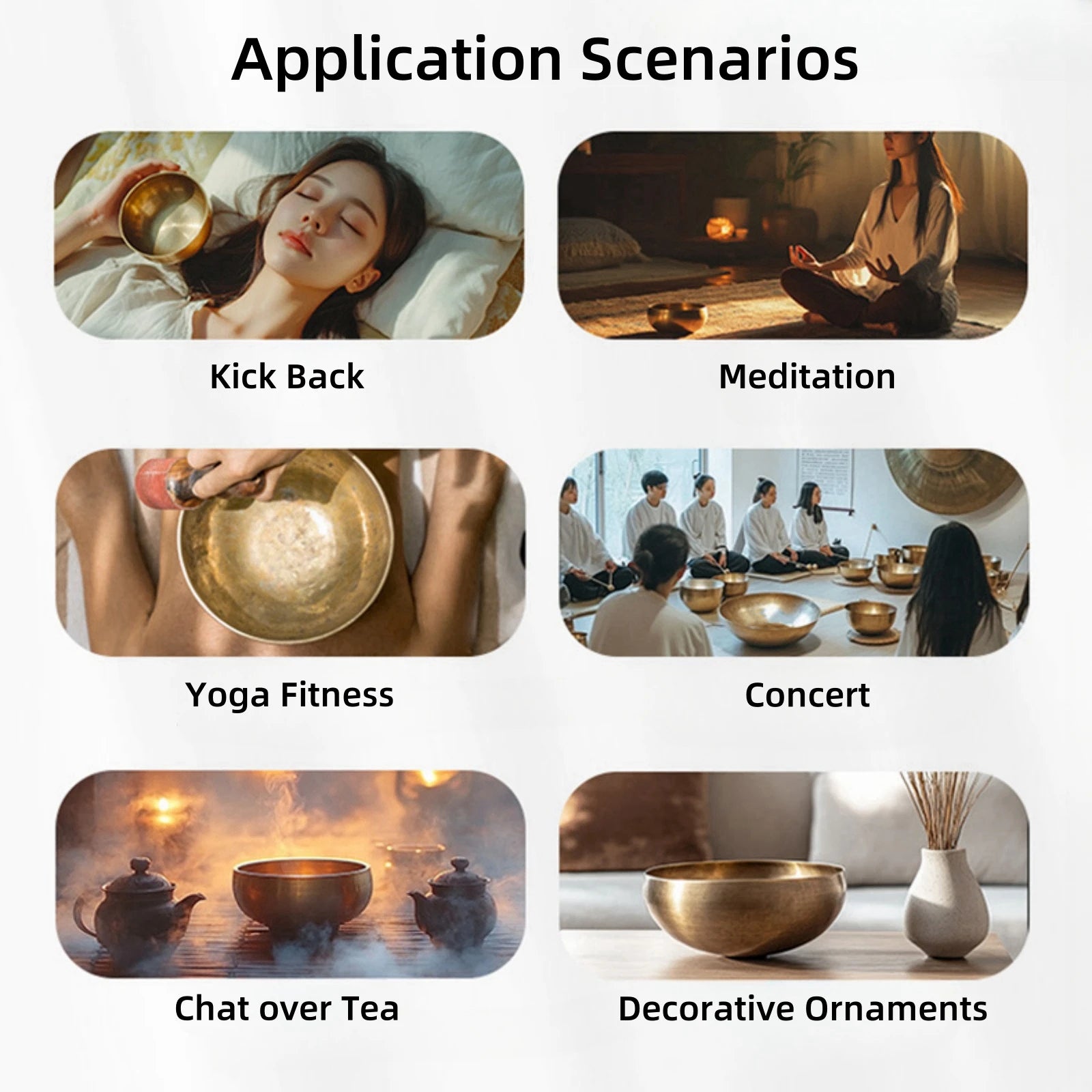 Miwayer Mini Tibetan Singing Bowl – Handmade Nepal Buddha Thumb Bowl for Meditation & Stress Relief